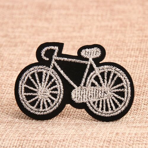 Bike Embroidery Patches No Minimum