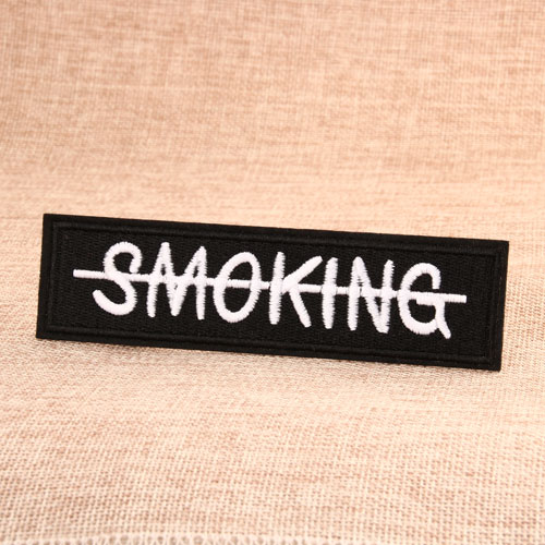 No Smoking Cool Embroidered Patches